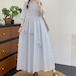 2色/立体花モチーフ刺繍フリル袖ワンピ ・11933