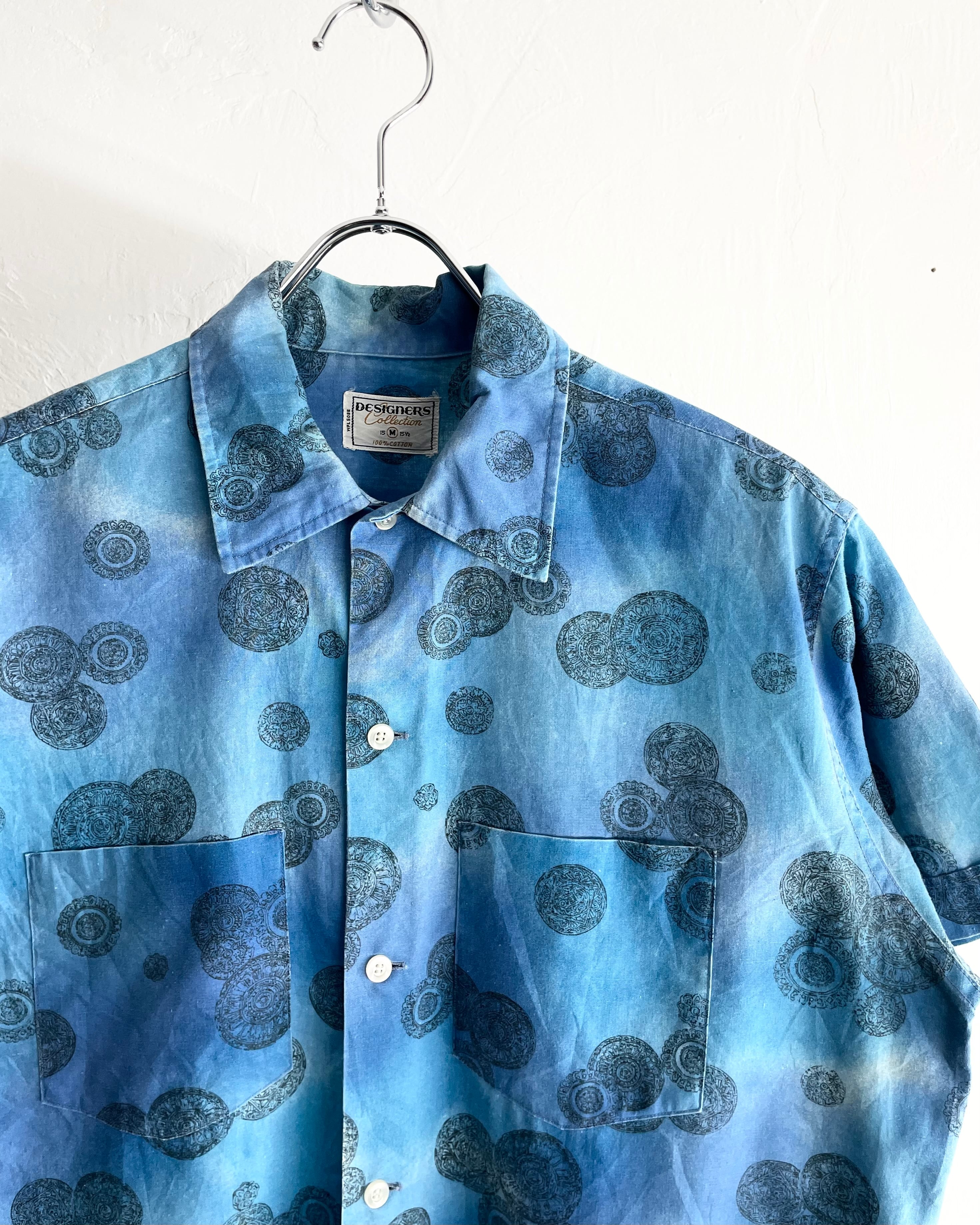 60s DESIGNERS Collection Total Pattern Cotton Shirt
