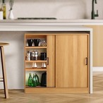 ヴィンテージ カウンター下 引き戸 収納 9015