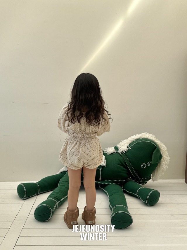予約販売　【JEJEUNOSITY】ロオンワンピーススーツ クリーム 130〜140cm　 2025 WINTER 韓国子供服