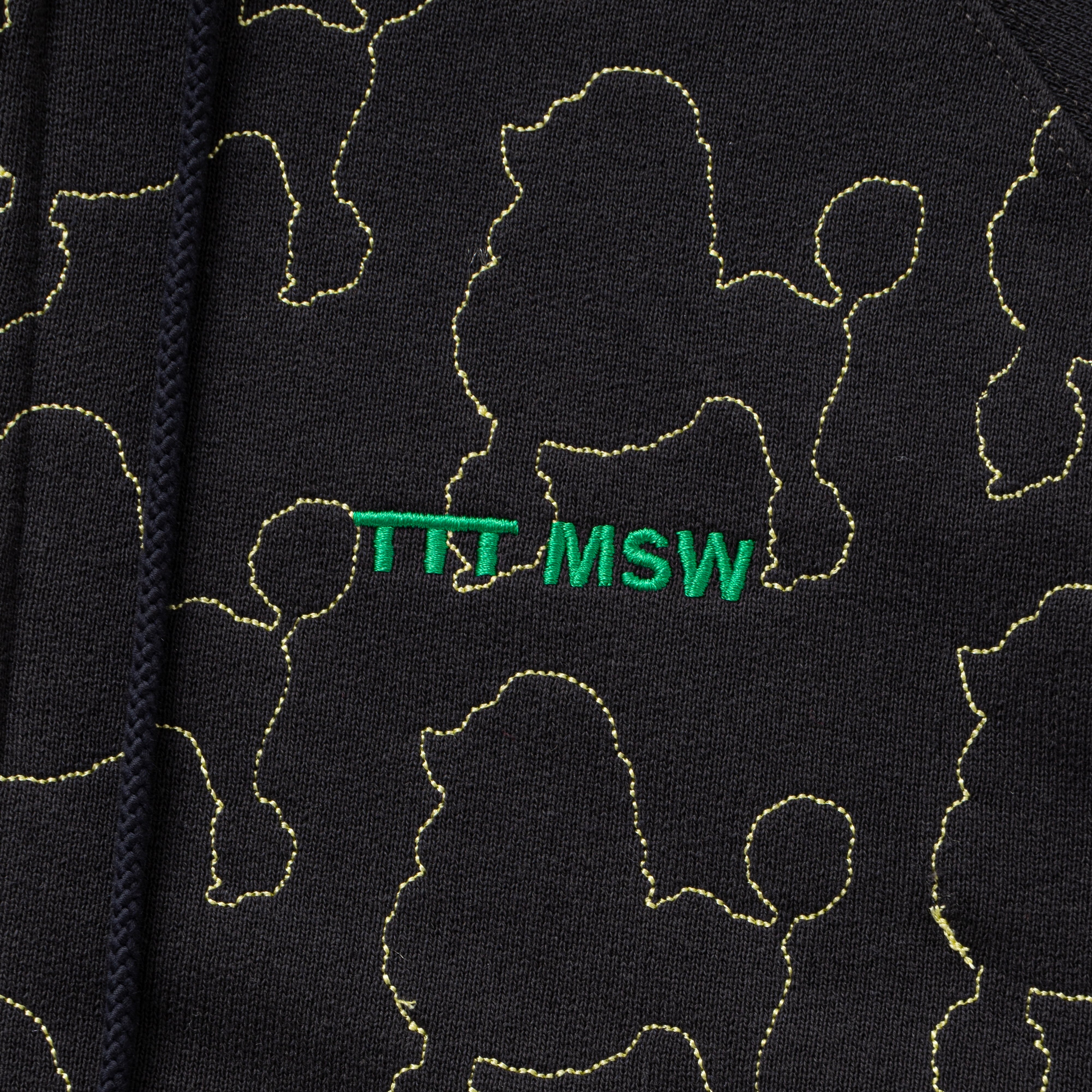 Dog embroidery zip up hoodie（CHARCOAL GREY） | TTTMSW