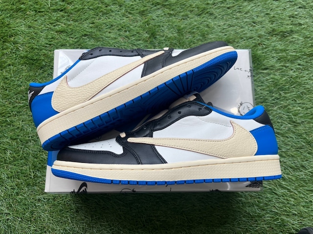 NIKE × TRAVIS SCOTT × FRAGMENT AIR JORDAN 1 LOW OG SP MILITARY BLUE DM7866-140 28.5㎝ 49341