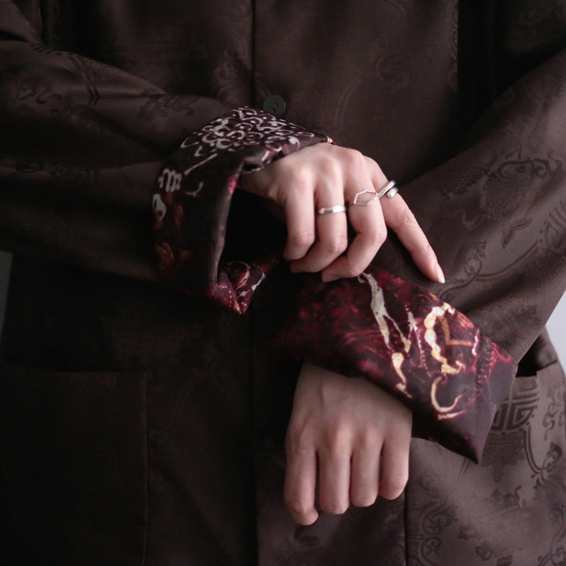 reversible design loose shirt jacket