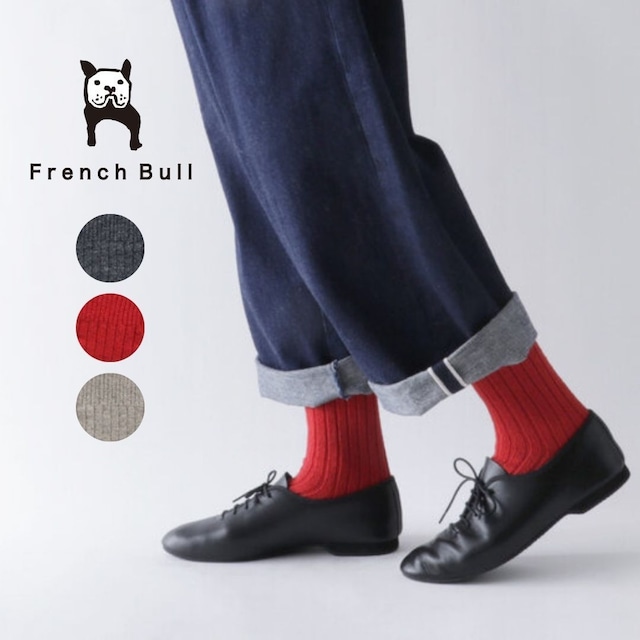 フレンチブル 靴下 ソックス レディース 秋 冬 ブランド 日本製 国産 暖かい おしゃれ 厚手 無地 シンプル ポリエステル ウール エコナソックス プレゼント 23-25cm French Bull 01-0302 Fr025