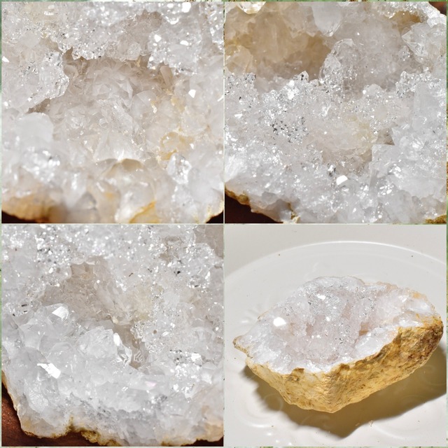 キラキラ輝く! 水晶ジオード 1個売り モロッコ産 CGD01