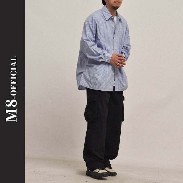 casual plaid pattern shirt 1color M0613