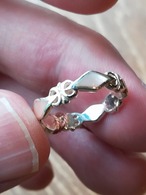 天然シェルのSilverリング