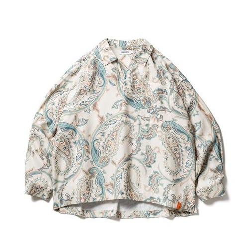 【TIGHTBOOTH】PAISLEY L/S OPEN SHIRT(Ivory)〈送料無料〉