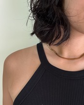 wide snake chain necklace