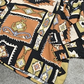 come back ethnic pattern rayon shirt