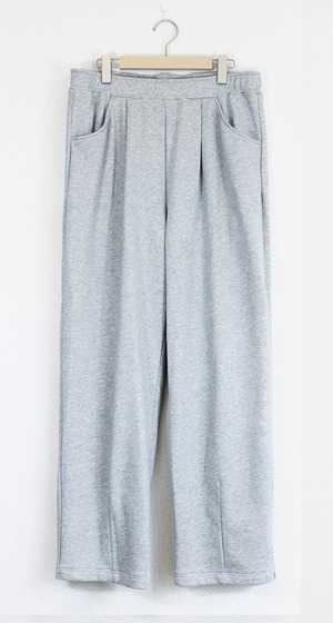 【9月末入荷予定】Sweat Wide Easy Pants　Gray