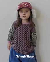 〖取寄〗韓国子供服 / 26winter / TinyHiker / マゴストライプT / キッズ *XS~XL*