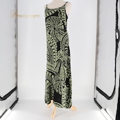 フラダンス 衣装 ワンピース ドレス ブラック系 キャミソールドレス カーキ系 花柄 カヒコ柄 シンプル かわいい 華やか きれい おしゃれ 大人っぽい 黒 緑 ハワイアン アロハ ハワイアンプリント フラ ダンス レッスン 練習 リゾート スポーツウエア