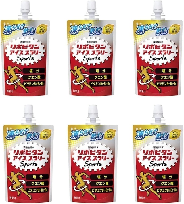 リポビタン アイススラリー Sports 120g ×6 熱中症対策 熱中症予防 栄養補給 (ハニーレモン風味×6)