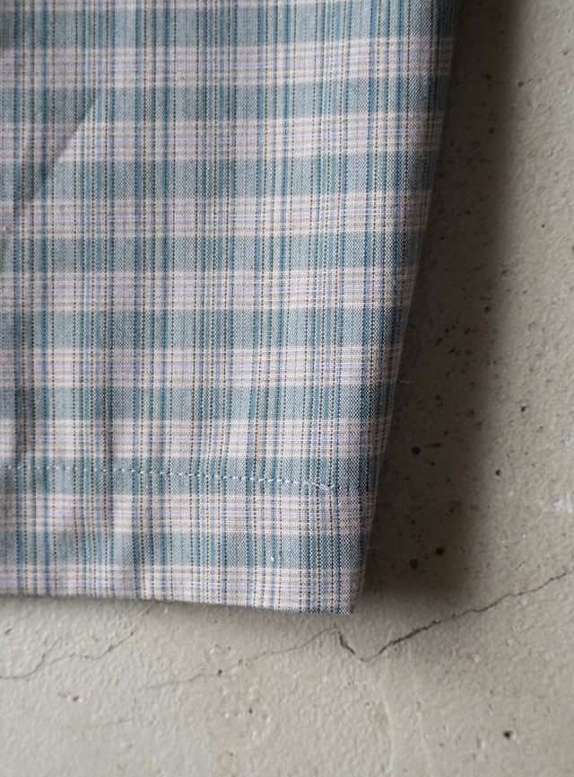 "Errecinque" 1970s deadstock Plaid trousers