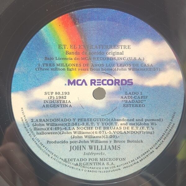 John Williams / E.T. El Extraterrestre (soundtruck) [SUP-80193] - 画像3