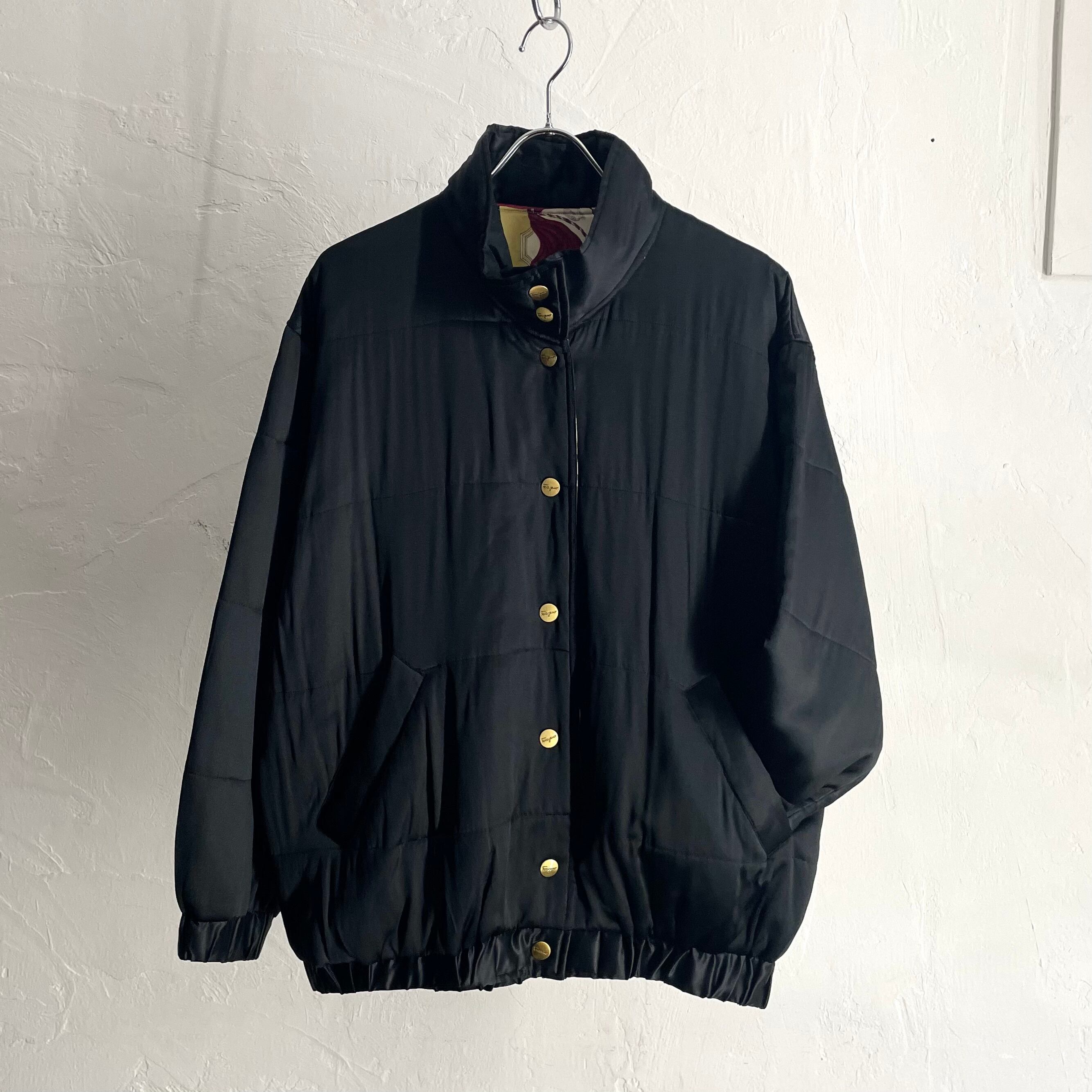 90s Salvatore Ferragamo Padded Silk Blouson ITALY製 | VOLAR