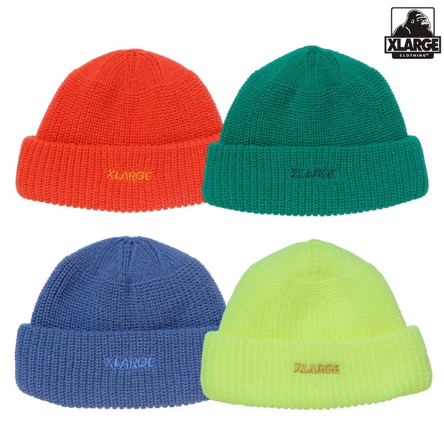 【XLARGE】LOGO SHORT LENGTH BEANIE【エクストララージ】