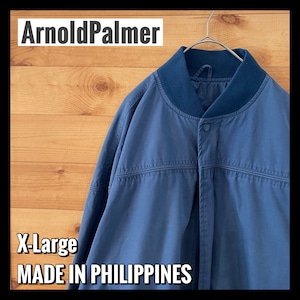 【ArnoldPalmer】ダービージャケット カップインショルダー ブルゾン XL オーバーサイズ US古着