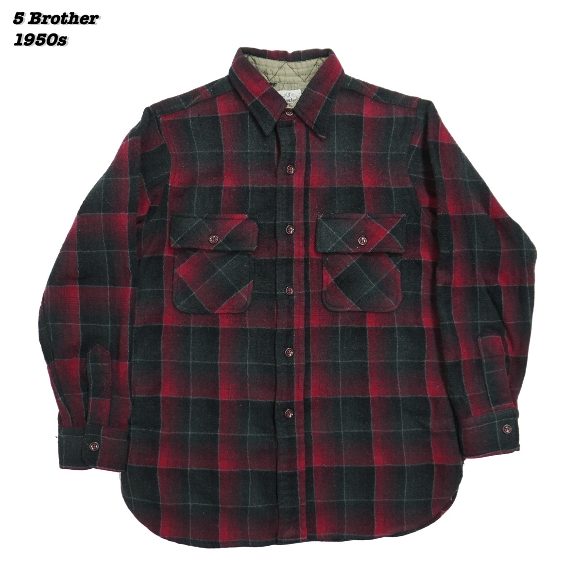 Brother Wool Rover 5 Brother WOOL SHIRTS 1950s SH24144 | Loki Vintage&Used