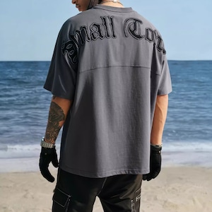 【DRIP5474】STKD Contrast Colour Patch Embroidered Tee