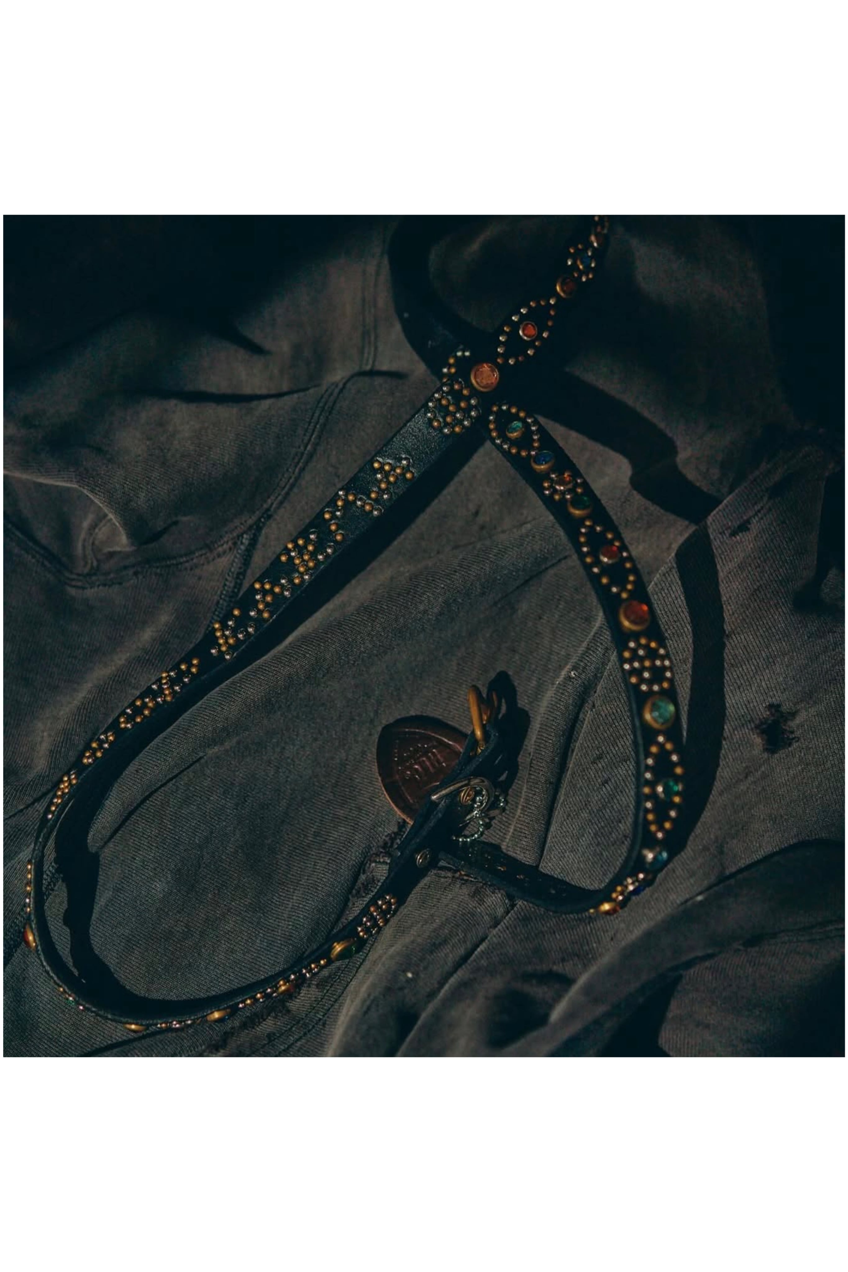 GOOD KARMA DEVELOPMENT【NARROW STUDS BELT "ASHBURY" -BLACK-】