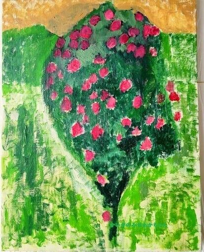 原画「朝の窓辺の食器」サムホール・油彩 16×23㎝「朝の窓辺の食器」油彩・原画・サムホール