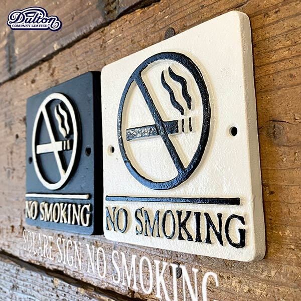 SQUARE SIGN NO SMOKING スクエアサイン ノースモーキング 禁煙 看板
