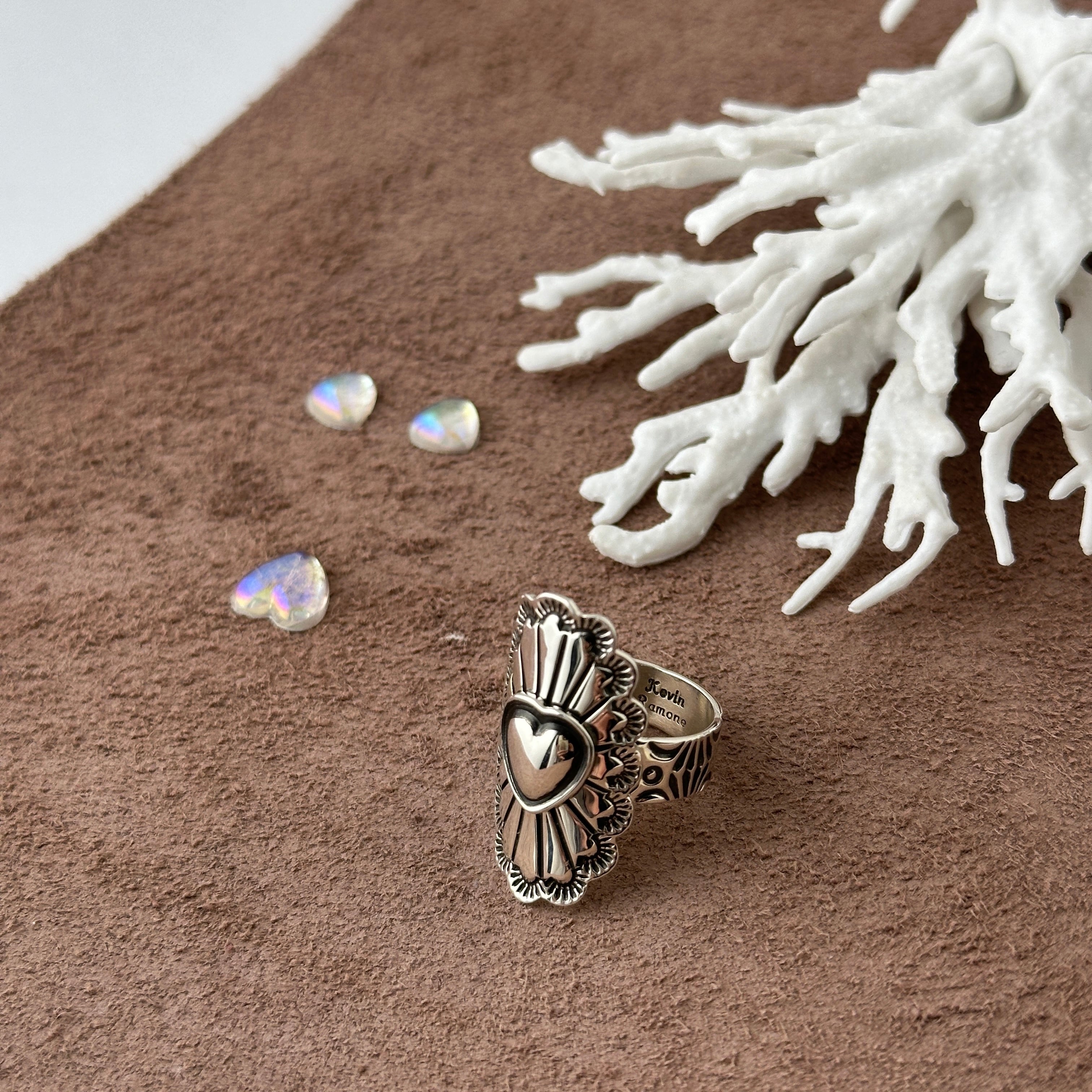 Indian Jewelry》 ナバホ フリーサイズ リング 指輪 アポロコンチョ