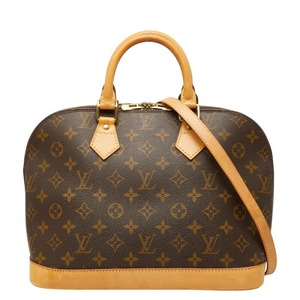 ルイ ヴィトン モノグラム アルマPM ハンドバッグ ショルダーバッグ2 WAY M51130 ブラウン PVC レザー レディース LOUIS VUITTON 【中古】