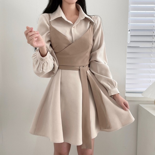 ビスチェ シャツ セットアップ 2color SE21