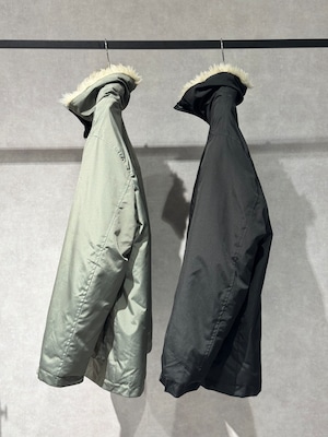 boa lining stand collar military jacket