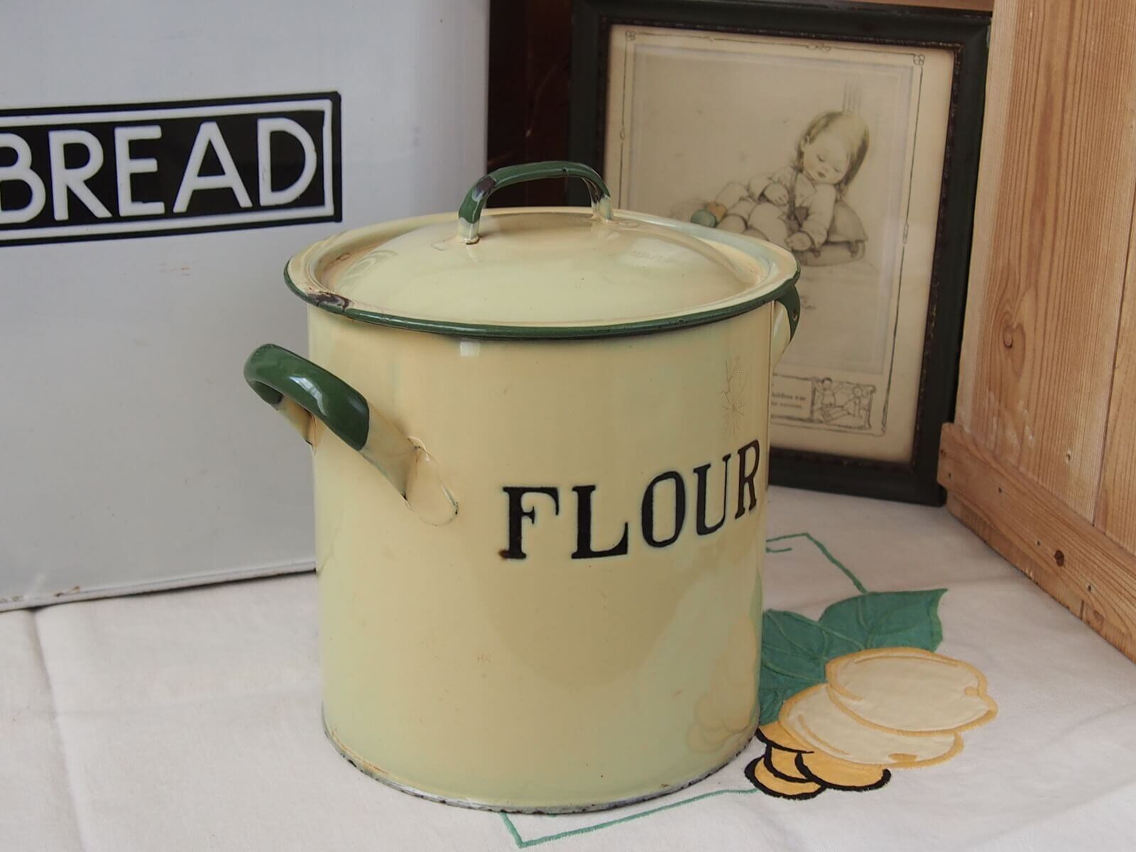 イギリスアンティーク FLOUR缶