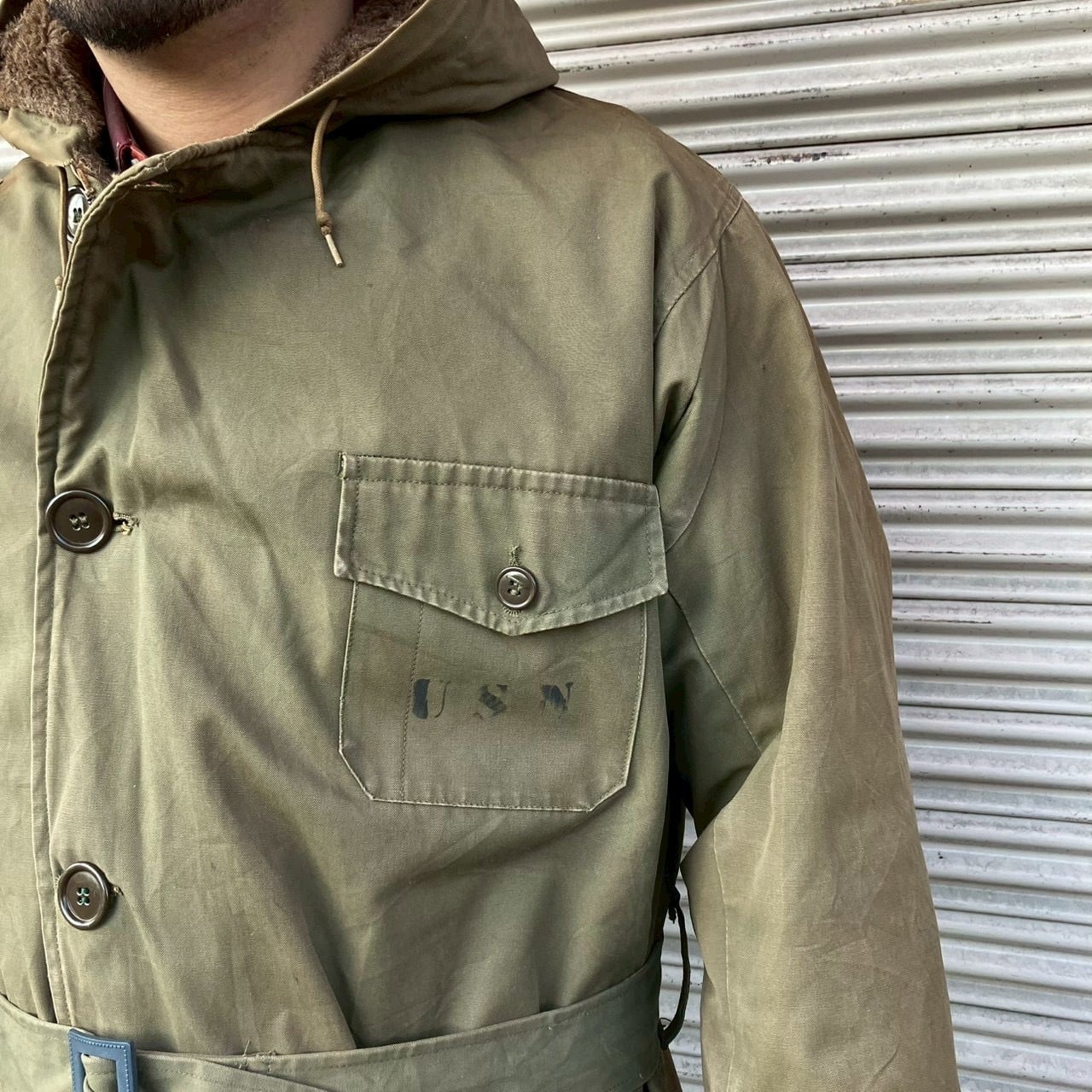 40s 米軍実物 USNavy N-1 デッキコート ジャケットヴィンテージ