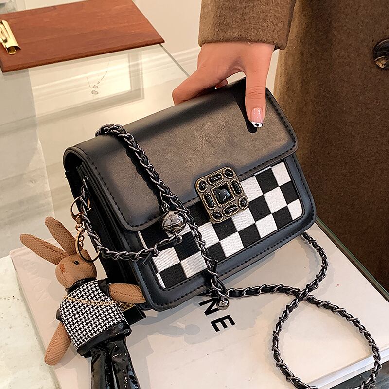 オータムウィンタースタイルチェーン ショルダーバッグ 秋物 冬物 メッセンジャーバッグ 手作りハンドバック41855749217