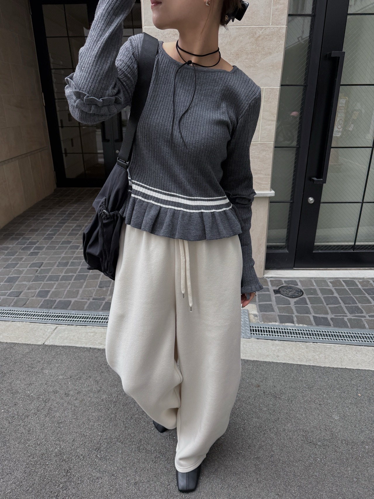 hem frill color scheme lib knit