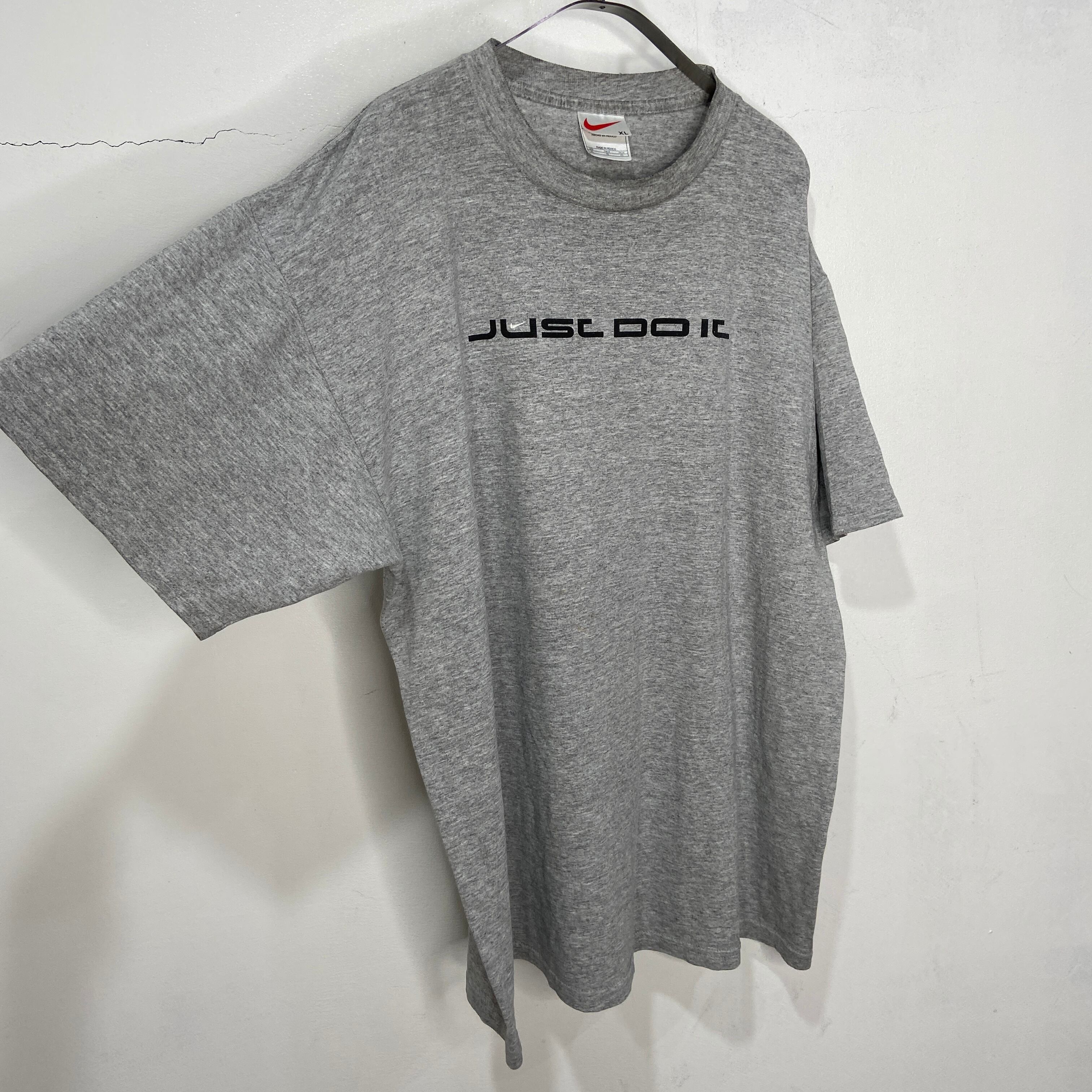 90s NIKE 白タグ　プリントロゴTシャツ　プリントTシャツ　グレー　XL | 古着屋 Uan powered by BASE