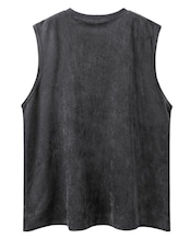 グラフィックプリントノースリーブ Tシャツ S0595