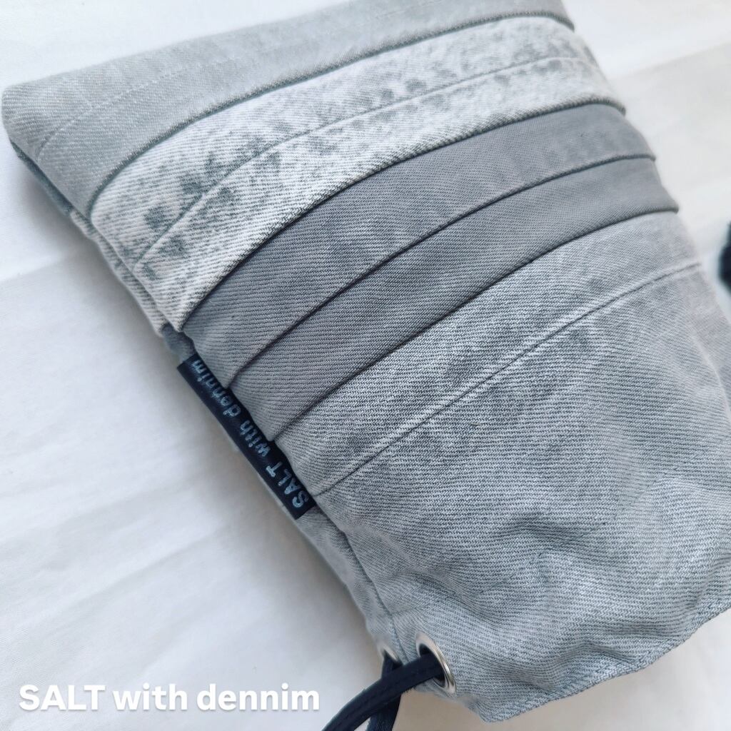 ボーダー巾着mini No.6695