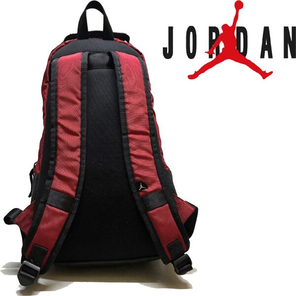 1点物◇ジョーダンJORDAN赤黒リュックサック鞄バックパック古着メンズ