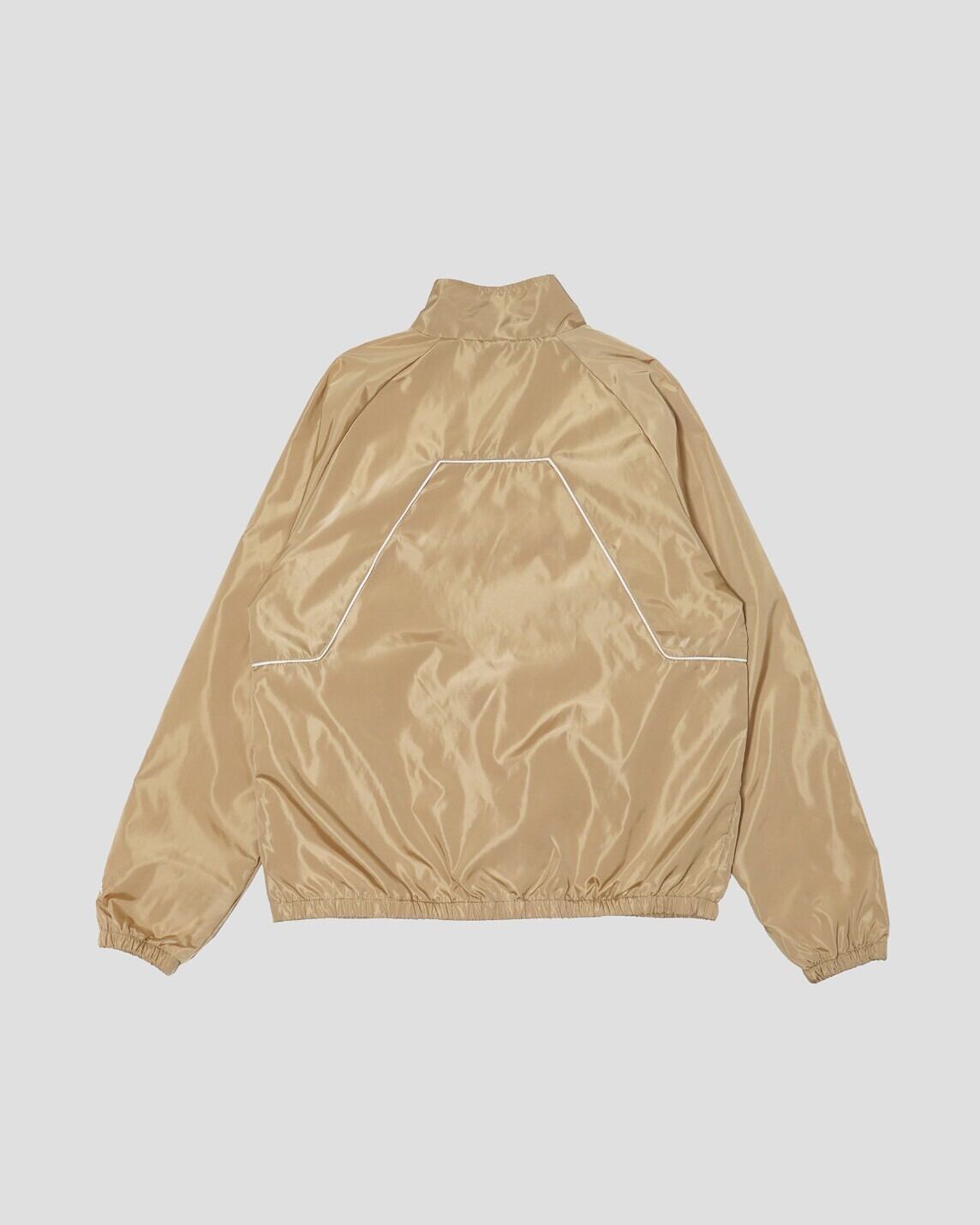 Spiral Logo Contrast Piping Track Jacket CAMEL | CRATE ATHLETICS