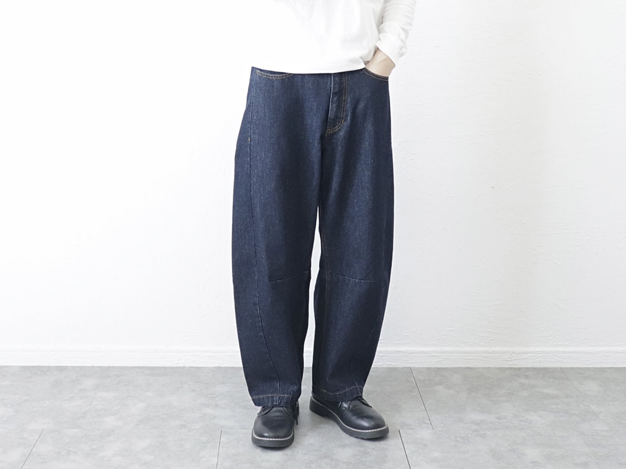 KELEN / CURVE DENIM PANTS "DEGAS"- ONEWASH　ケレン / カーブ デニムパンツ - ワンウォッシュ