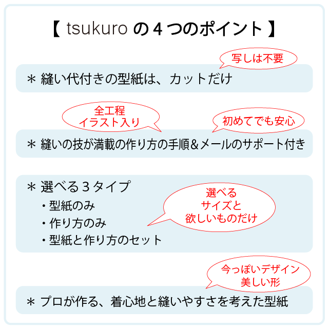 バンダナ型スタイ 型紙と作り方のセット Ba Ac 1807 子供服の型紙ショップ Tsukuro ツクロ
