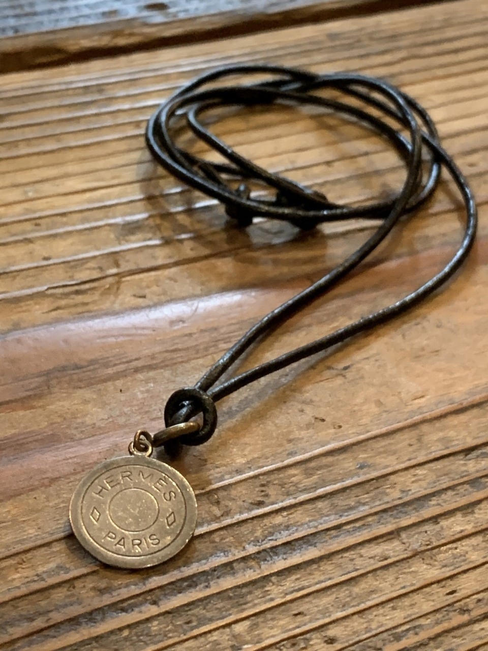 Design Coin Motif Top Necklace "HERMÈS"