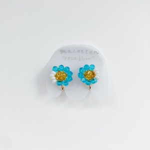 aqua bloom  イヤリング