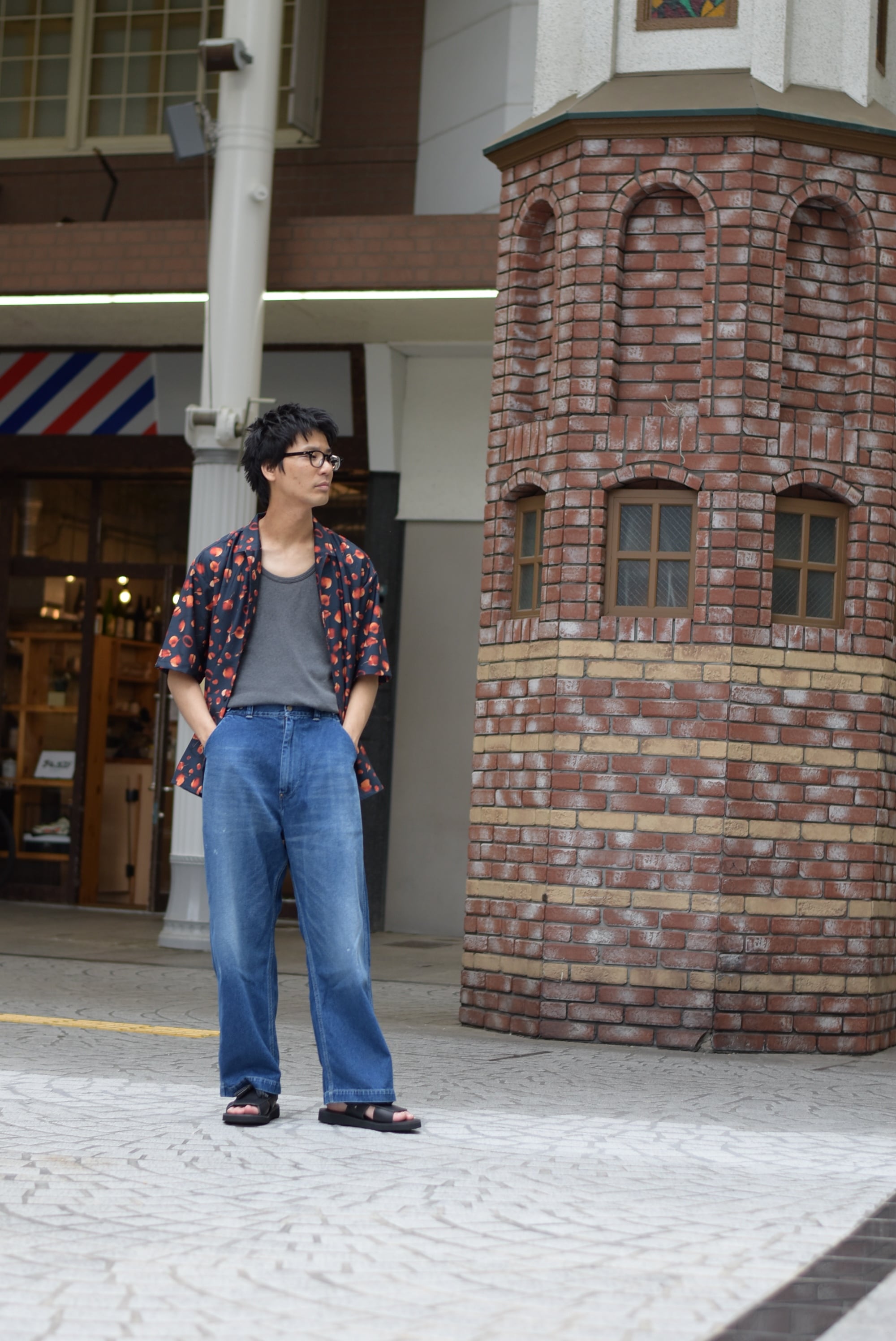 ORDINARY FITS】BELL PANTS DENIM USED | theater(シアター)