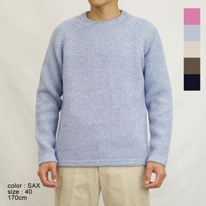 ハリス HARRISS 5G度詰め片畦クルーネック(HN212-07450)全5色