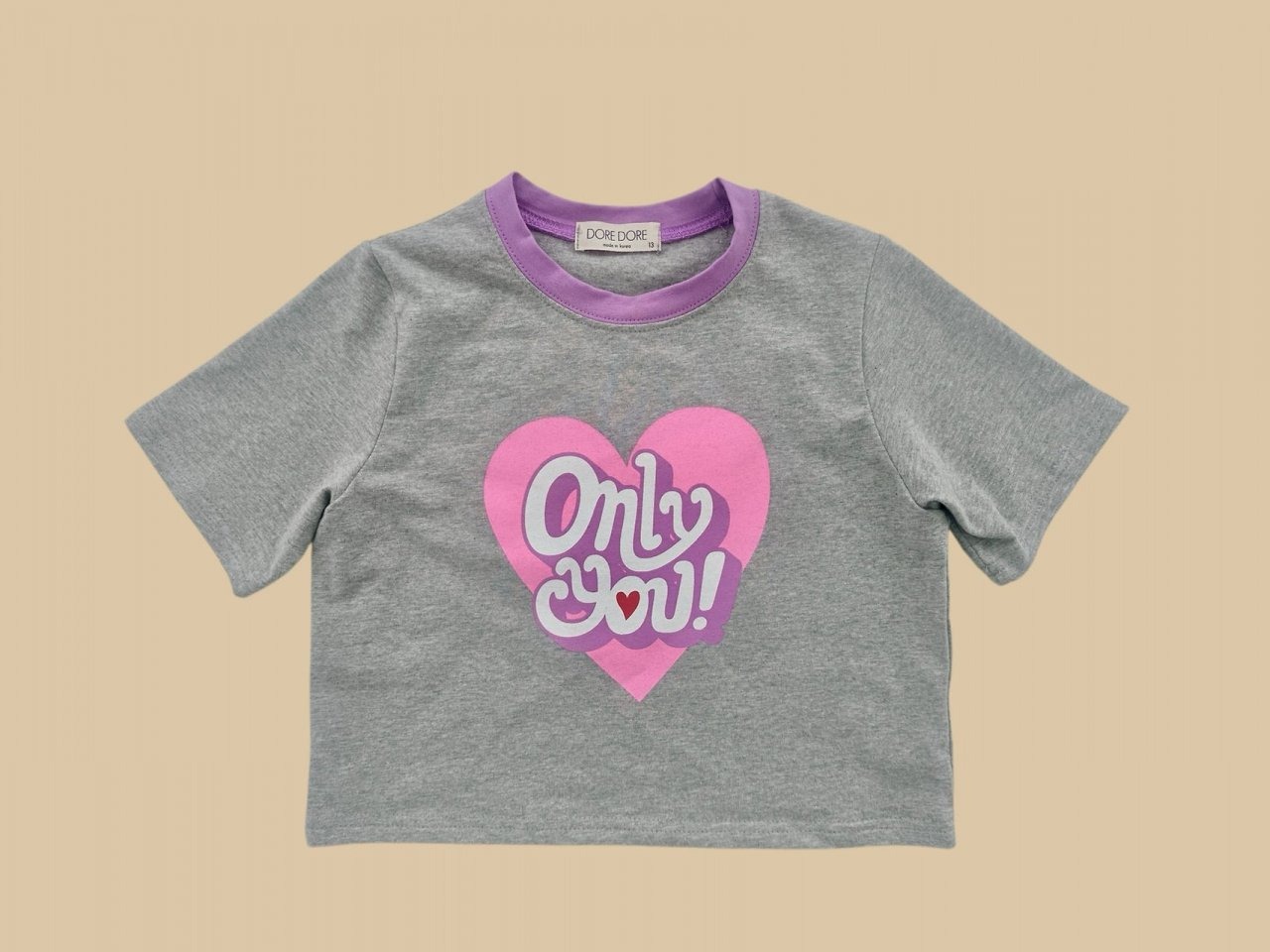 [DOREDORE] Only You Crop Top / [도레도레] 온리유크롭티