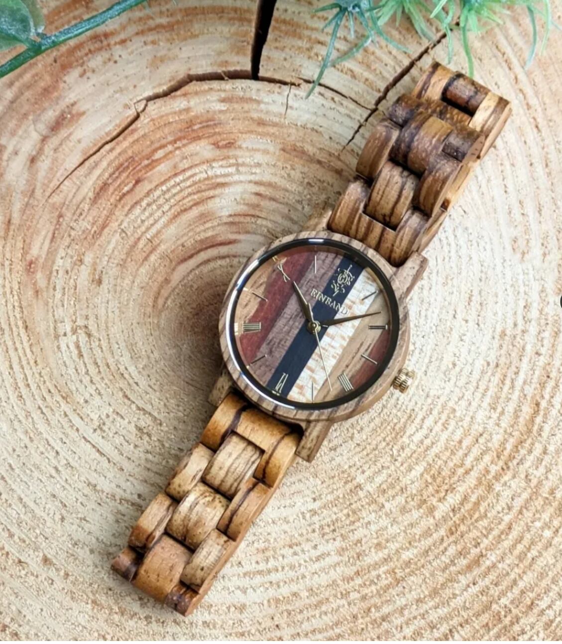 EINBAND EINBAND Reise Mix Wood × Zebrawood 木製腕時計