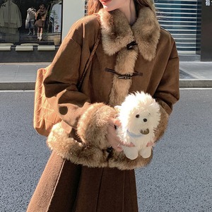 【送料無料】 ムートン ジャケット アウター レディース 秋冬 韓国 防寒 防風 保温 暖かい おしゃれ 大人 かわいい きれいめ スエードジャケット フェイクムートン ブルゾン ゆったり 大人可愛い 大人女子